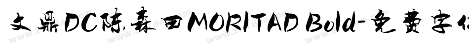 文鼎DC陈森田MORITAD Bold字体转换